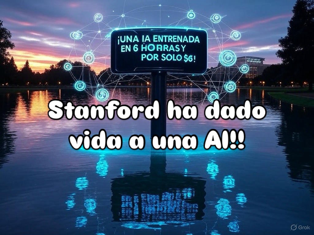 ¡Increíble! 🧠 Stanford y la Universidad de Washington entrenaron una IA en solo 6 horas y por $6! 💸⏳ 

La clave: calidad de datos > cantidad. Esto redefine los LLM, haciendo la IA más accesible y eficiente. 
🌱🔬 ¡Un punto de inflexión para la innovación! 💪 #IA #Stanford