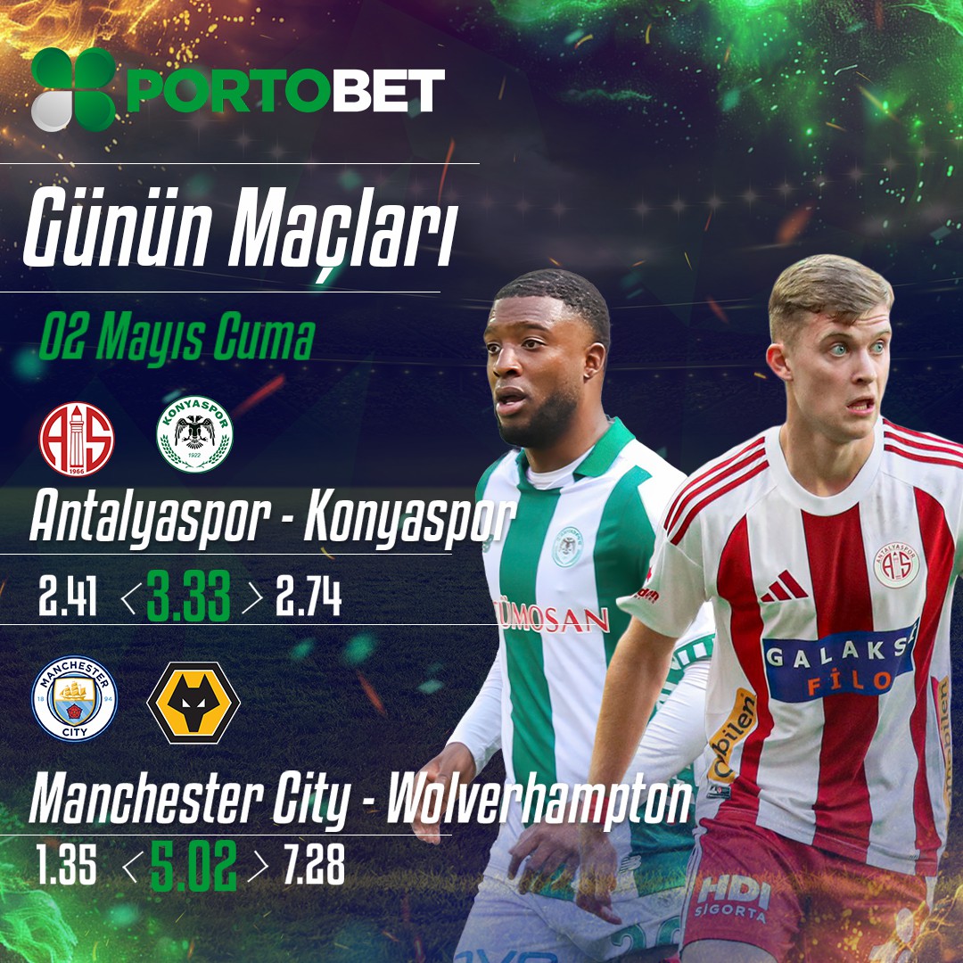 ⚽️PORTOBET İLE GÜNÜN MAÇLARI! 
 ⚽️SINIRSIZ KAZANÇ SINIRSIZ HEYECAN

🥅Güncel spor haberleri ve günlük bonus haberlerine ulaşmak için ;
t.me/portobetcom👈
