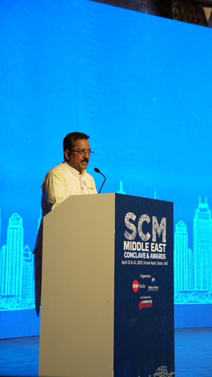 Logisticshakti's tweet image. The keynote session by Mr. Abhijeet Sinha, National Program on “India &amp;amp; UAE – Transforming the Global South with IMEC under IGFA” at the #SCMConclave.

He explored how IMEC and IGFA are driving growth, connectivity, and policy alignment in the Global South.