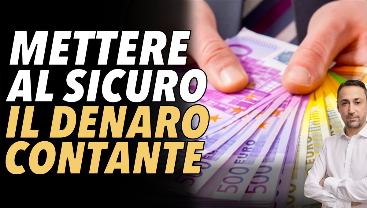 METTERE AL SICURO IL DENARO CONTANTE. 
COSA FARE?
➡️link per video approfondimento

youtube.com/watch?v=7XaWq6…