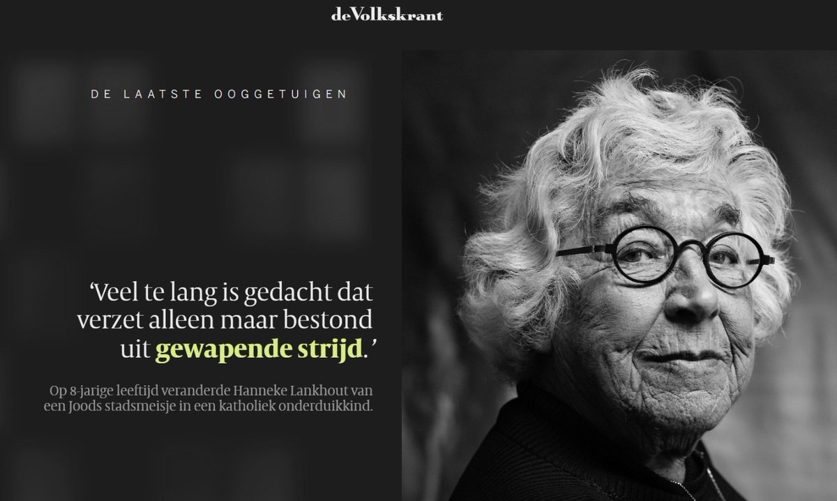 Indrukwekkend gesprek met Hanneke Gelderblom-Lankhout. Als Joods meisje overleefde zij de oorlog in onderduik. Haar vader werd onderweg naar Auschwitz vermoord.

Na de oorlog werd Hanneke politiek actief namens D66. Zij is 80 jaar na de bevrijding nog altijd een inspiratiebron.