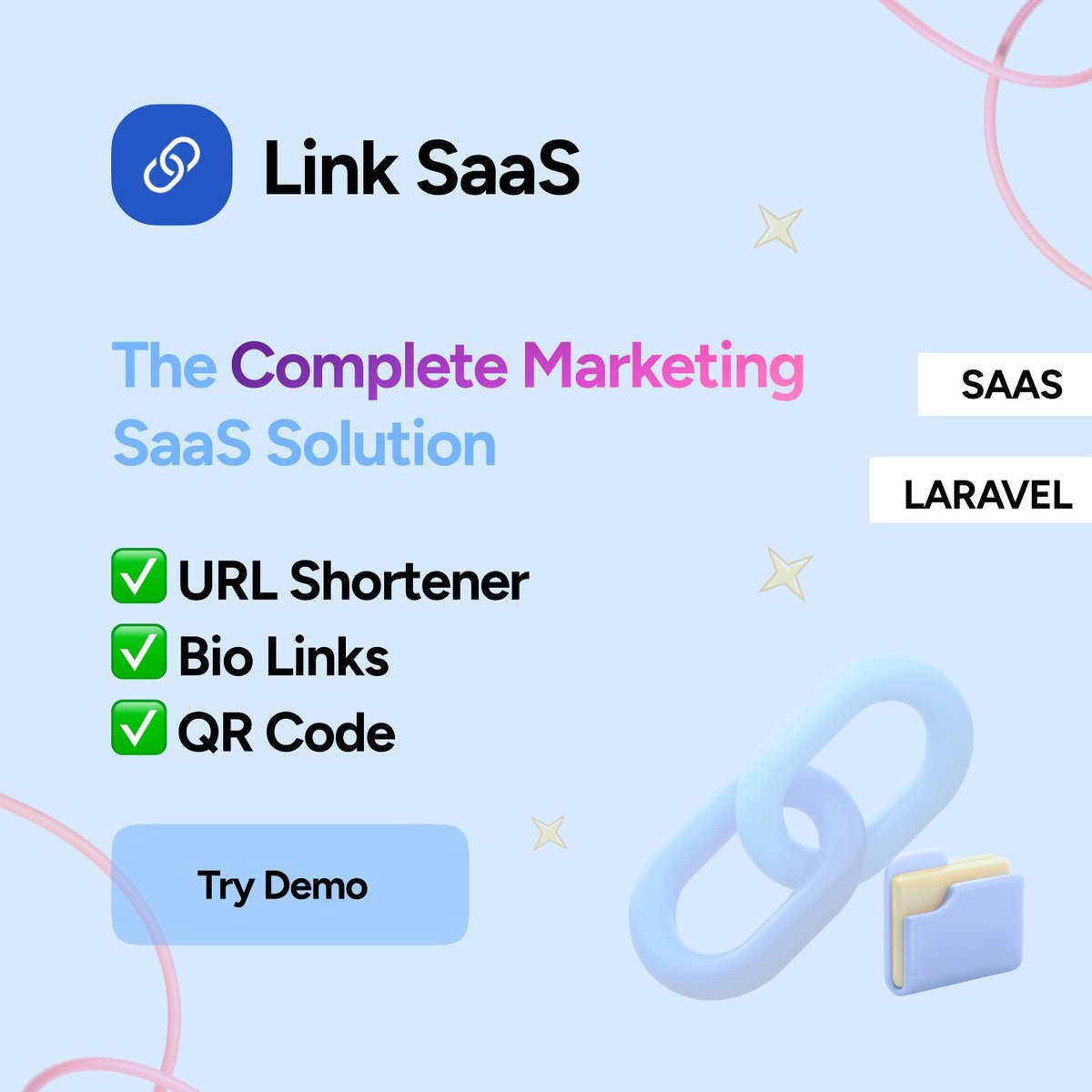 NativeCodeIn's tweet image. 🚀 Launching our New Product Link SaaS 🌟
🔗 Try Demo for FREE - cutt.ly/MrkdttLm
#SaaS #NativeCode #LinkSaaS
