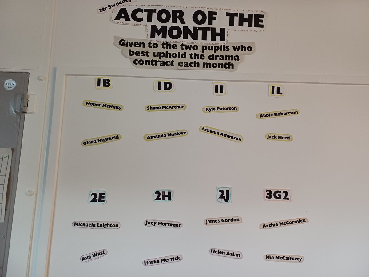 MrSweeneyDrama (@sweeneydrama) on Twitter photo Delighted to be able to recognise the great #respect #responsibility #ambition and #equality being show over the past few months in my BGE classes. Well done everyone! <a href="/BannermanHigh/">BannermanHigh School</a> Delighted to be able to recognise the great #respect #responsibility #ambition and #equality being show over the past few months in my BGE classes. Well done everyone! <a href="/BannermanHigh/">BannermanHigh School</a>