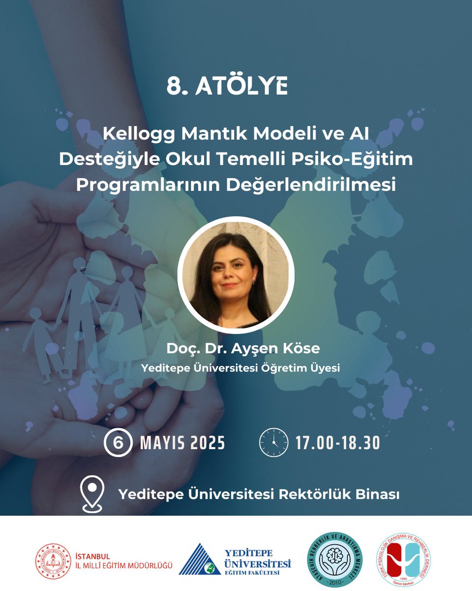 AtasehirRam's tweet photo. 🌟Atölye 🌟
👤Doç. Dr. Ayşen Köse 
  💻👨🏻‍🎓Kellogg Mantık Modeli ve AI Desteğiyle Okul Temelli Psiko-Eğitim Programlarının Değerlendirilmesi

@istanbulilmem @istmem_oer @MucahitYentur @fatihpaca @gulsenozer9 @AtasehirMEM @iyildirim58 @snakerkadir @akaracan1975 https://t.co/JnR21s3k8j