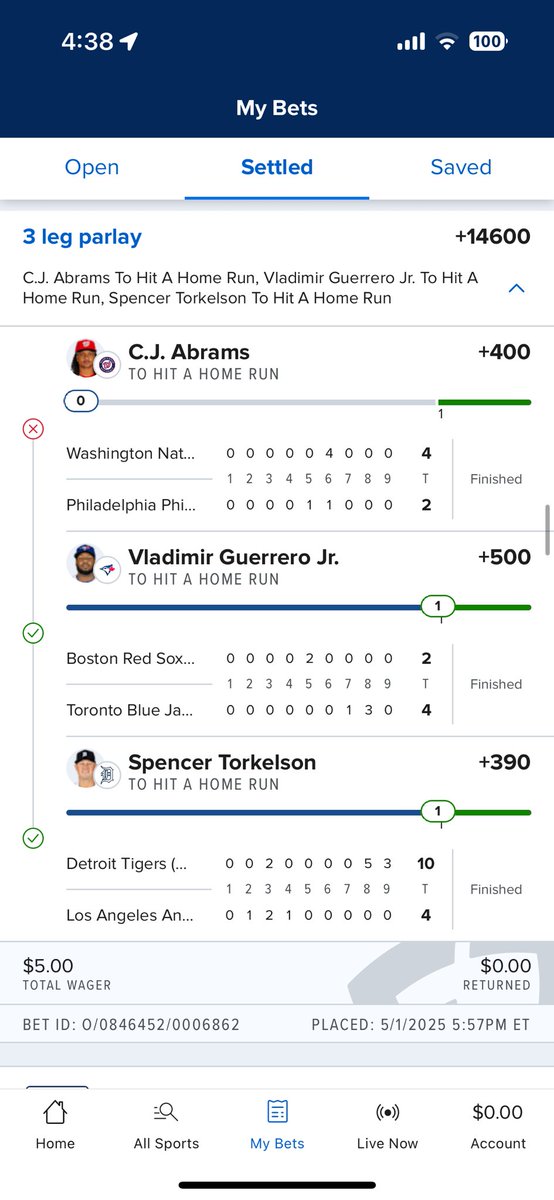 StaabBlake's tweet image. 1 away everytime