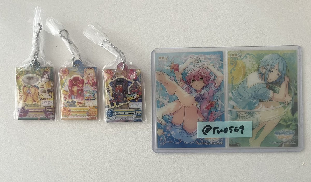 ru0569's tweet photo. 【交換】 アイカツ！ だれでもアイドル活動アクリルチャーム ガチャガチャ ガチャポン

譲） みくる 蘭 セイラ 

求） 画像2枚目 🩷>🩵
あおい マリア そら いちご >きい おとめ

郵送または神戸三宮駅or大阪駅手渡し

検索からでもお気軽にお声掛けください✧︎ https://t.co/tOAZyvHljf