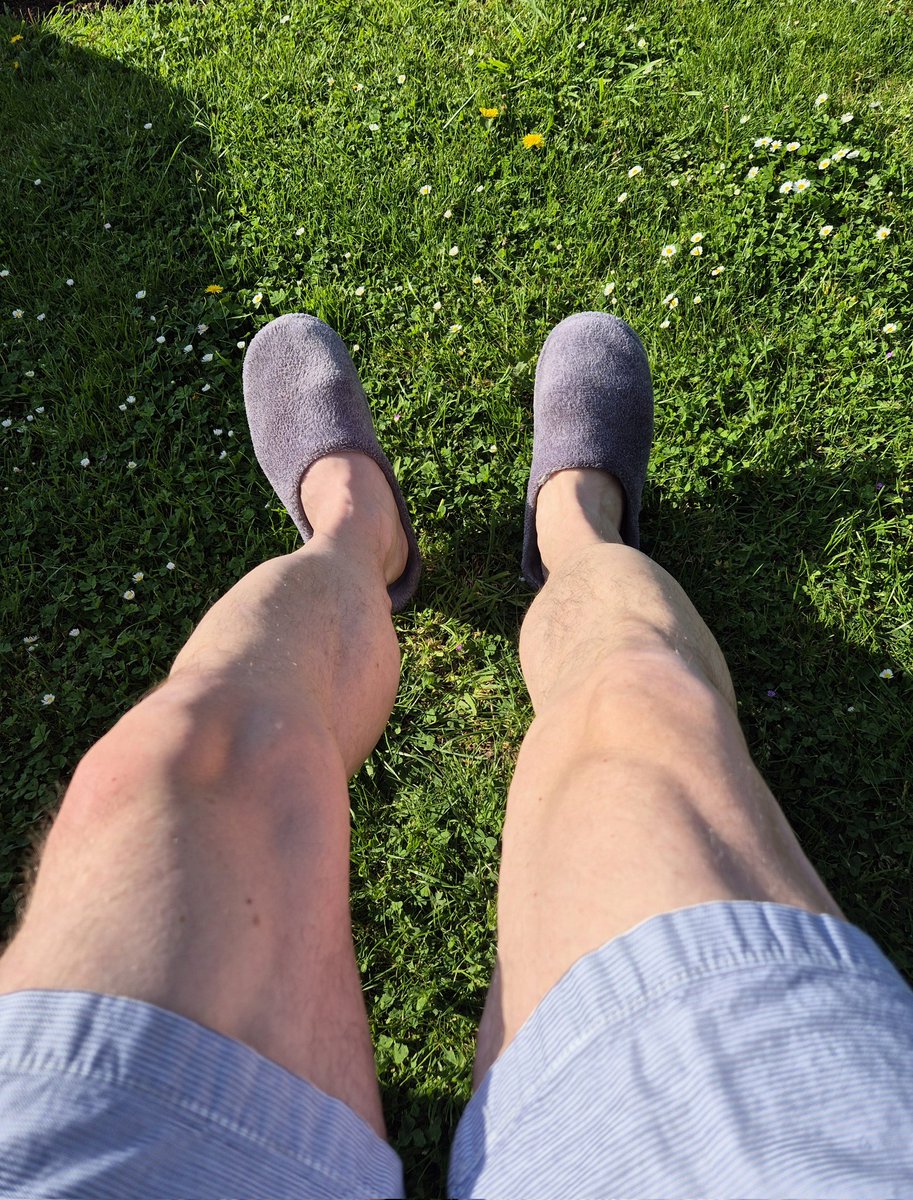 Apologies in advance if it starts to rain, hail, storm, snow. I'm introducing my legs to 2025 and have shorts on for the first time this year (a size or two down that were too tight last year!😊)

Coffee in the garden before logging on for work this morning.