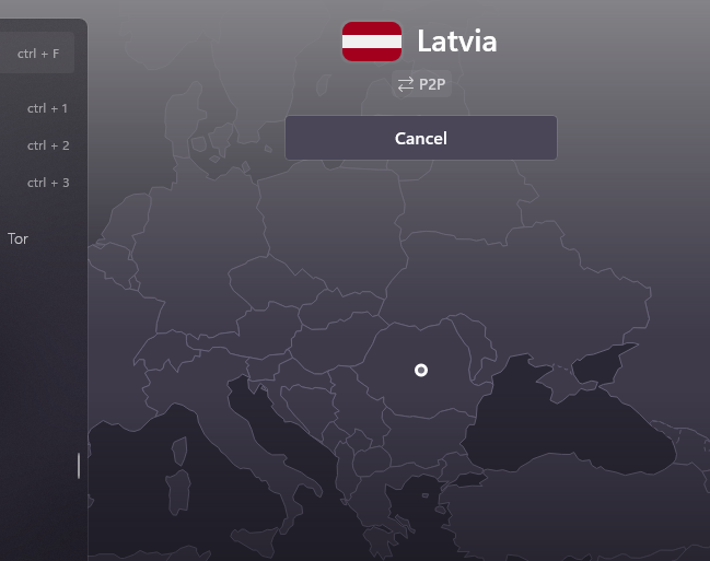 igoresque's tweet photo. @ProtonSupport I'm pretty sure this is not Latvia on the map https://t.co/coM5eJ5cew