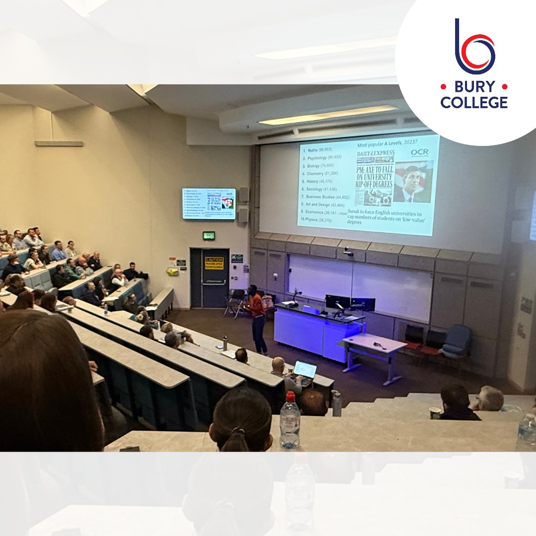 On Saturday, our trainee teachers attended the University of Huddersfield's Subject Specialist Conference 👩‍🏫👨‍🏫

They presented research papers, networked and gained valuable insights from keynote speaker, Jeffrey Boakye 👏

#BuryCollege #Teaching #Teachers #Education