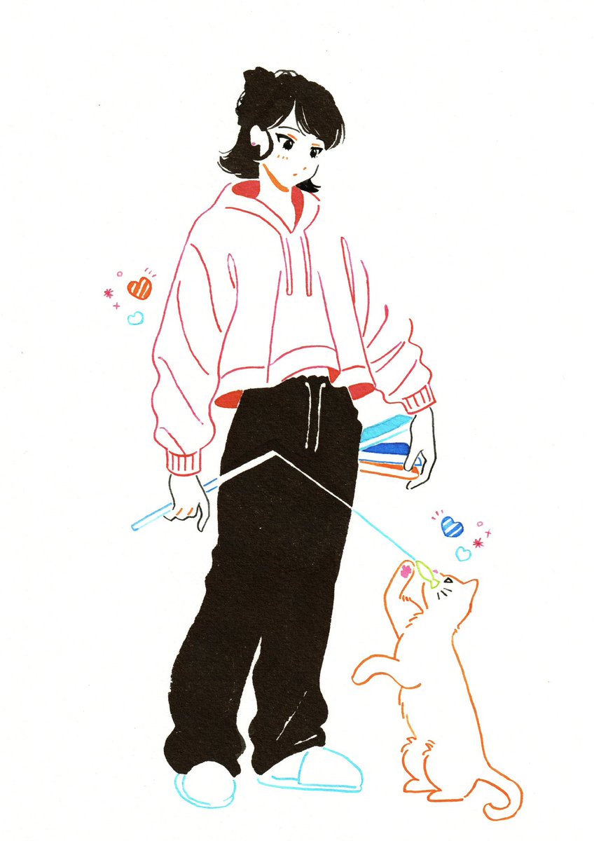 kmz_sasshi's tweet image. 📚🐈🐟💞