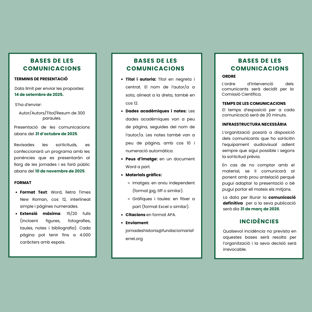 Les II Jornades sobre l'Escoltisme i el Guiatge a les Illes Balears tindran lloc el pròxim 21 i 22 de novembre a l'Edifici de Sa Riera de la UIB.

La data límit per presentar propostes de comunicació és dia 14 de setembre de 2025.

Us animem a participar!