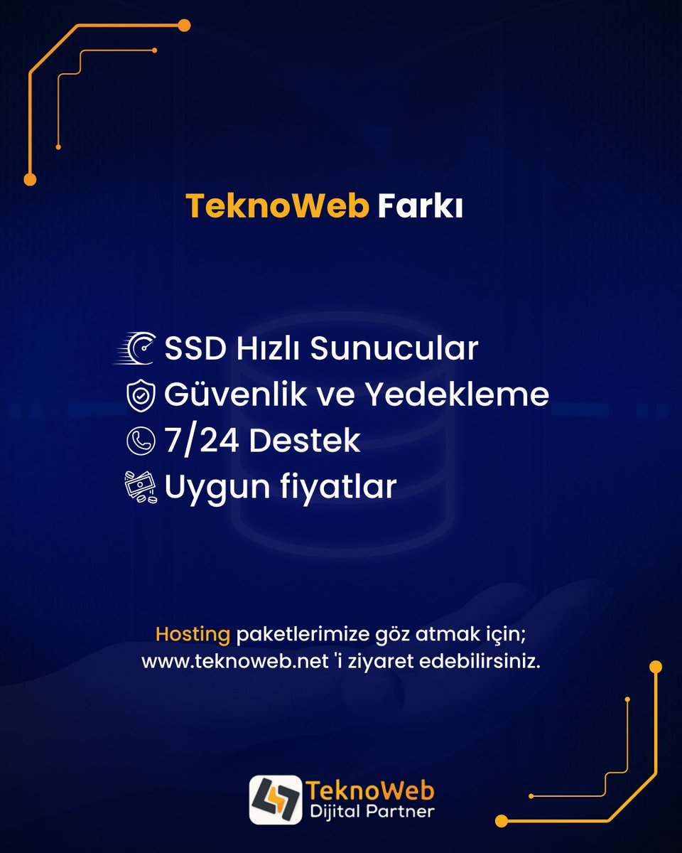 teknoweb_'s tweet photo. 💡Websiten için doğru hostingi seçnek çok önemli!
Hız,güvenlik ve SEO başarısı bir tık uzağında!

🔸️Hosting=Sitenin evi
🔸️Kötü hosting=Ziyaretçi kaybı

🌐 TeknoWeb farkını keşfet: https://t.co/BA1c80R5yl https://t.co/Xgj1vlgJsq