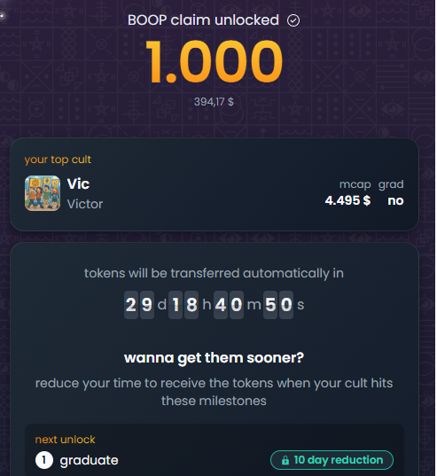 Con $Boop này mới list bên #Sol  mà Cap đã 400m $  😯

Khả năng cao con này có Backer giàu và khủng nha anh em, lại là 1 nền tảng lauch và trade #meme nữa 🤣

✅ Check Airdrop $Boop cho anh em nào hay tương tác bên #KaitoAi và trade meme trên #Sol nha :

👉 Link check :