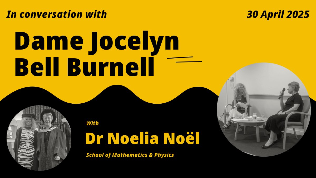 On Wednesday we had the incredible honour of having Dame Bell Burnell in conversation with our very own Dr Noël in a special event following her honorary degree at the postgraduate graduation ceremony #womeninstem #physicist #graduation #surrey