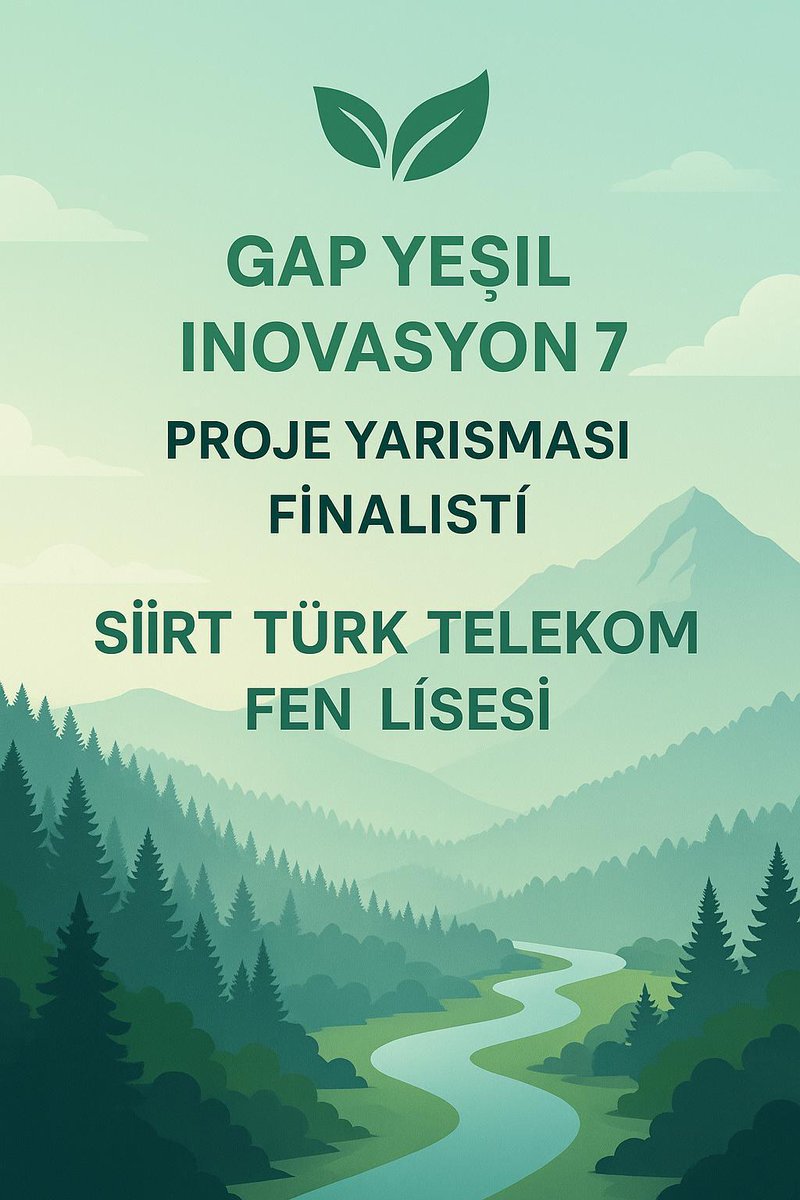 7. GAP Yeşil İnovasyon Projesi Yarışmasında okulumuz projesi "ATIK PISTACIA KHINJUK STOCKS (BITTIM) Projesi Hackhathon sürecine seçildi. Öğrenci ve danışman öğretmenlerimizi tebrik ederim.. #SiirtTürkTelekomFenLisesi