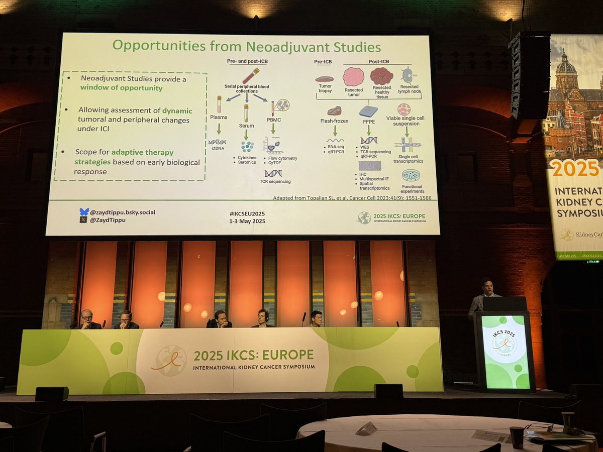 Tian Zhang, MD, MHS (@tiansterzhang) on Twitter photo Great start to perioperative #kidneycancer session <a href="/KidneyCancer/">Kidney Cancer</a> #IKCSEU25 with <a href="/ZaydTippu/">Zayd Tippu</a> w <a href="/TurajlicLab/">Turajlic Lab @ The Crick</a> considering tumor heterogeneity and future of neoadj treatments. Great start to perioperative #kidneycancer session <a href="/KidneyCancer/">Kidney Cancer</a> #IKCSEU25 with <a href="/ZaydTippu/">Zayd Tippu</a> w <a href="/TurajlicLab/">Turajlic Lab @ The Crick</a> considering tumor heterogeneity and future of neoadj treatments.