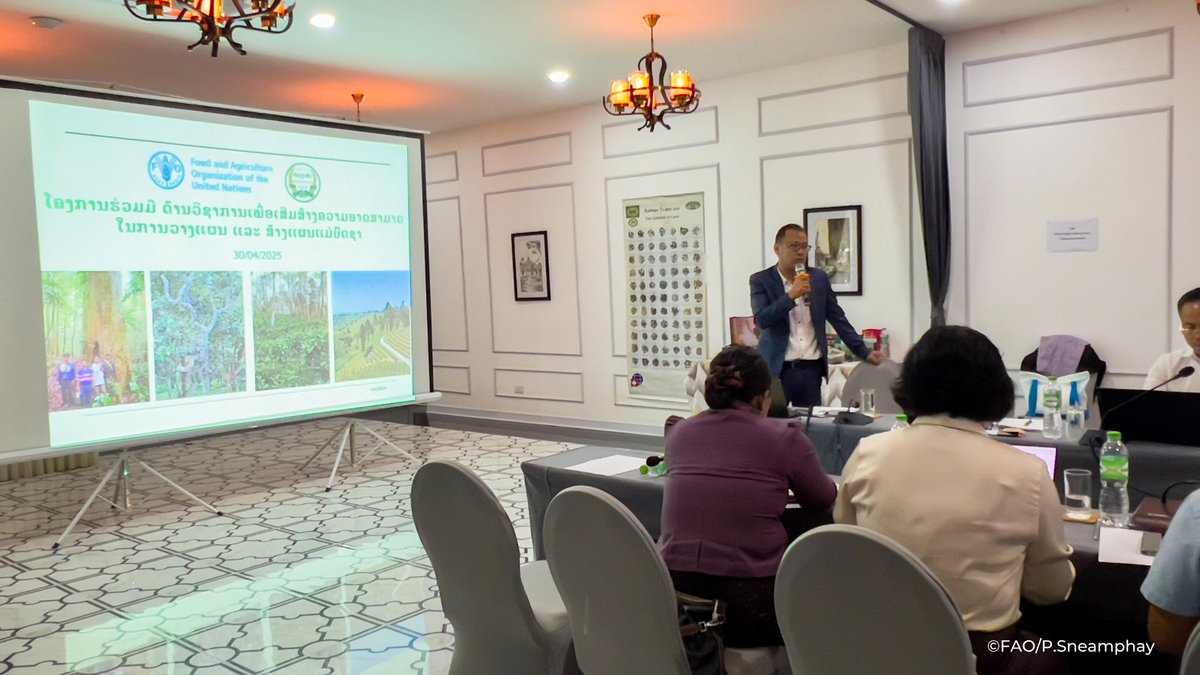 FAOLaoPDR's tweet image. Proud FAO Laos joined govt & partners on tea! Meeting: Lao tea master plan & national association. Focused on unique potential for growth. Tackled challenges: data, value chain, regions. Association crucial. Strong commitment to sustainable future!
fao.org/lao-people-dem…