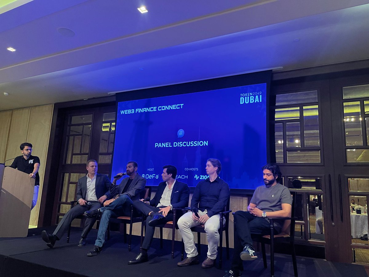 DeFa | Decentralized Factoring 👾 (@defaprimitive) on Twitter photo What a fire panel on “Tokenization of Real-World Assets (RWAs): From Concept to Capital Markets” Huge thanks to <a href="/GunnisonCap/">David Packham</a> , <a href="/jfpereira1/">José Pereira</a> , <a href="/BorisRedfern/">Boz</a> , <a href="/bundeep/">Bundeep Singh Rangar</a> & <a href="/SoodGen/">Sood</a> for keeping it real and insightful.
And hats off to Ibrahim for moderating like a pro.
This space is What a fire panel on “Tokenization of Real-World Assets (RWAs): From Concept to Capital Markets” Huge thanks to <a href="/GunnisonCap/">David Packham</a> , <a href="/jfpereira1/">José Pereira</a> , <a href="/BorisRedfern/">Boz</a> , <a href="/bundeep/">Bundeep Singh Rangar</a> & <a href="/SoodGen/">Sood</a> for keeping it real and insightful.
And hats off to Ibrahim for moderating like a pro.
This space is