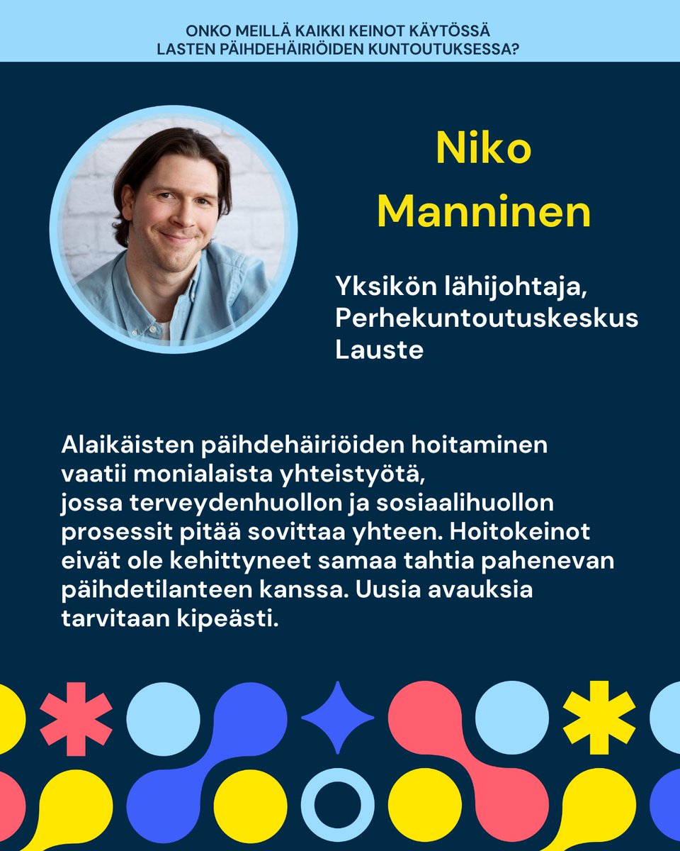 Huumekenttä on jatkuvassa muutoksessa. Viime vuosina on tullut uusia aineita, uusia hankintatapoja ja uusia käyttökulttuureja. Muutos haastaa päihdehoitoa ja vaatii uusia ajattelutapoja ja hoidon kehittämistä. Haluaisitko kuulla lisää? Kurkkaa nämä ohjelmanostot Päihdepäiviltä: