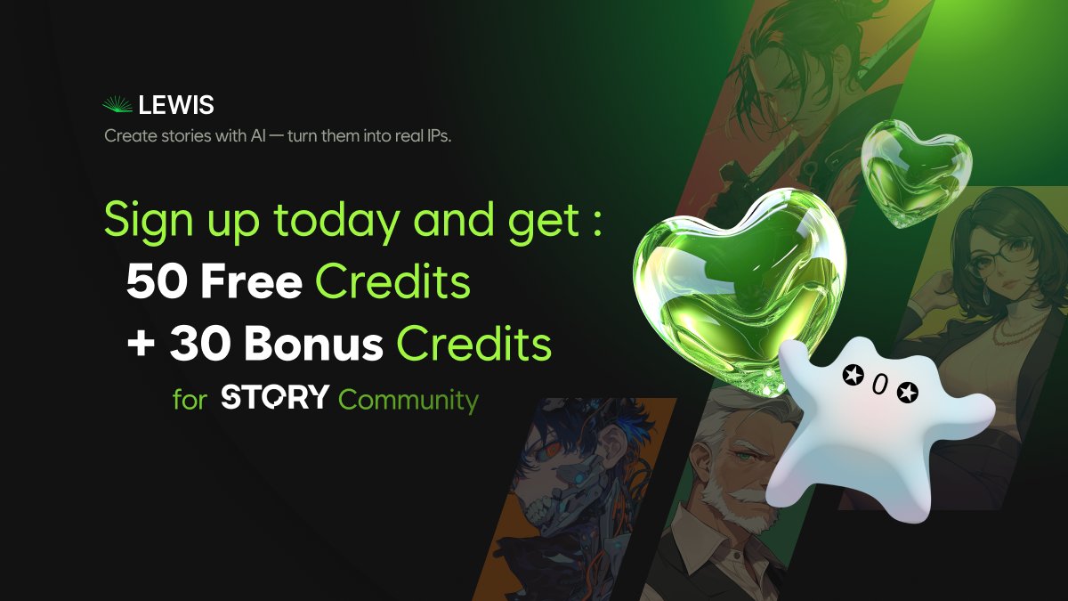 lewis_ai_'s tweet photo. 🚀 Turn one idea into a remixable, monetizable IP — in minutes.
Meet LEWIS: an AI platform where your story becomes on-chain IP with just one click.

🎁 Sign up and Get 50 free credits + 30 bonus for STORY(@StoryProtocol) members → Code: STORY2025
👉 https://t.co/QHq9DnHzOb https://t.co/dEX4zAyzO5