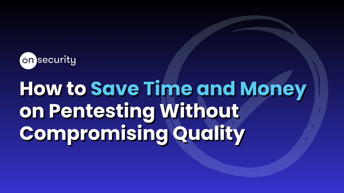 WeAreOnSecurity's tweet image. Cut costs- not corners- on penetration testing with expert tips to maximise security, quality, and value. 💸
Learn more in our latest blog, linked in the comments below. 👇
#Pentesting #AIAugmented #OnSecurity