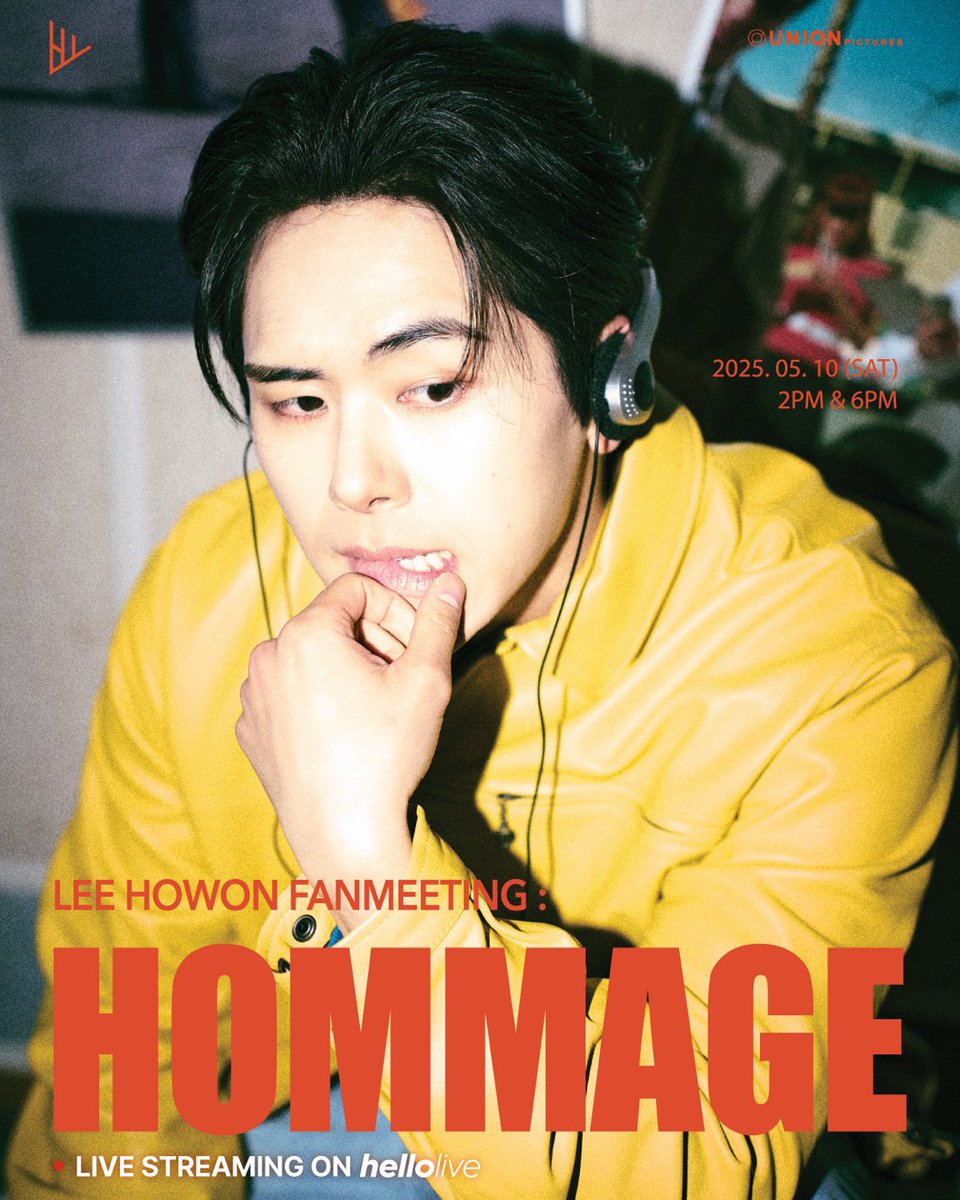 #hellolive_NEW
Leehowon Fanmeeting : Hommage

익숙함 속의 새로움, 낯선 감정의 반가움
 
💝온라인 티켓 오픈 !💝
헬로라이브에서만 만날 수 있는 포토카드와 라이브, 디지털 굿즈까지 ☺️

- 공연 일시 -
PART 1: 2025. 05. 10 (토) 14:00 KST
PART 2: 2025. 05. 10 (토) 18:00 KST