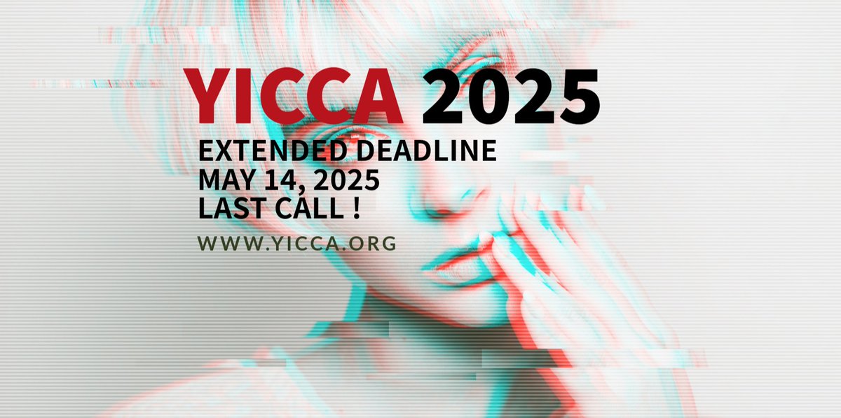info_yicca's tweet photo. YICCA ART PRIZE 2025
Extended deadline: May 14, 2025
Last Call!

Don't miss the chance!
Subscribe now
https://t.co/xM76NZFFTM

#yiccaprize
#ArtCompetition
#ArtPrize
#ArtContest https://t.co/bnSmmeSjoQ