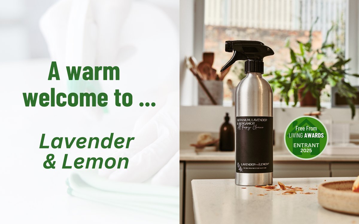 We're excited to welcome Lavender &amp; Lemon to the Free From Living Awards 2025! #FFLA25
