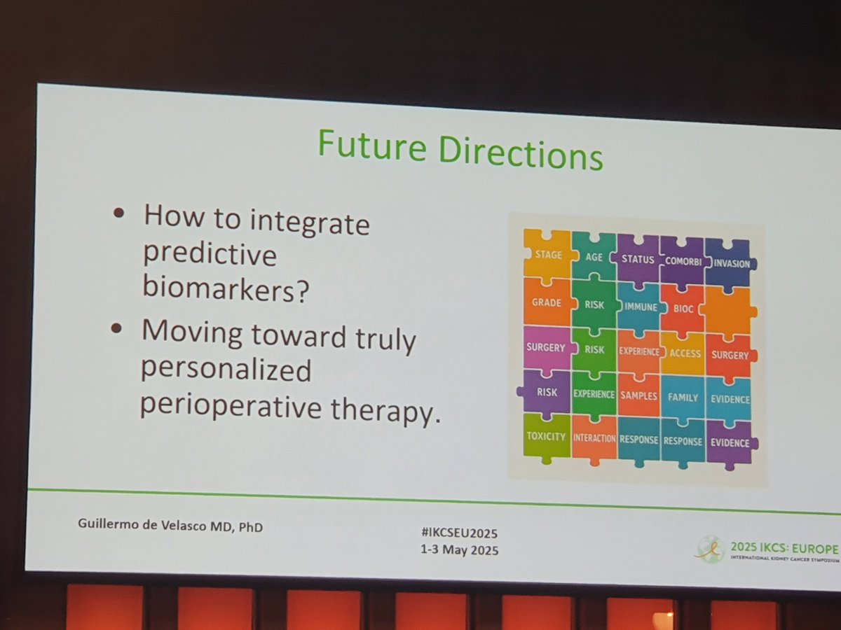 Dra. María Natalia Gandur Quiroga (@nataliagandur) on Twitter photo 🌟How to Optimize Patient Selection in Perioperative RCC Therapy🌟
Insights from Guillermo de Velasco #IKCSEU2025 <a href="/KidneyCancer/">Kidney Cancer</a>
<a href="/OncoAlert/">OncoAlert</a> <a href="/GUOncologyNow/">GU Oncology Now</a> @UroToday
🟠 Neoadjuvant: may downstage, treat micromets, ↑compliance
🟠 Adjuvant: DFS/OS benefit in selected pts (KN-564), 🌟How to Optimize Patient Selection in Perioperative RCC Therapy🌟
Insights from Guillermo de Velasco #IKCSEU2025 <a href="/KidneyCancer/">Kidney Cancer</a>
<a href="/OncoAlert/">OncoAlert</a> <a href="/GUOncologyNow/">GU Oncology Now</a> @UroToday
🟠 Neoadjuvant: may downstage, treat micromets, ↑compliance
🟠 Adjuvant: DFS/OS benefit in selected pts (KN-564),