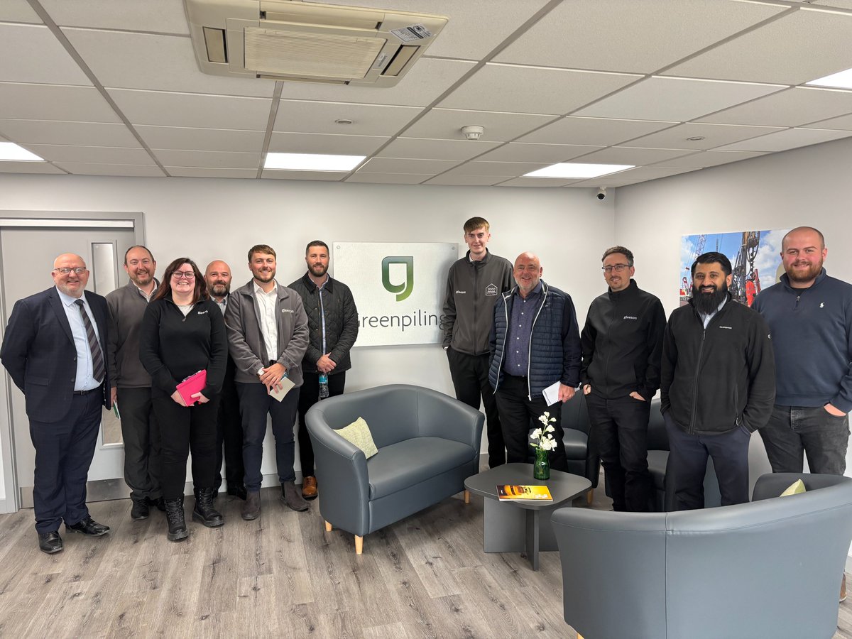 This week, we had the pleasure of welcoming Gleeson Homes from Sheffield to our manufacturing plant and head office in Sheffield. 
Our Business Development Manager, Colin Thompson and Contracts Manager for Housing and Driven Piling, Rowan Senior welcomed the guests.
