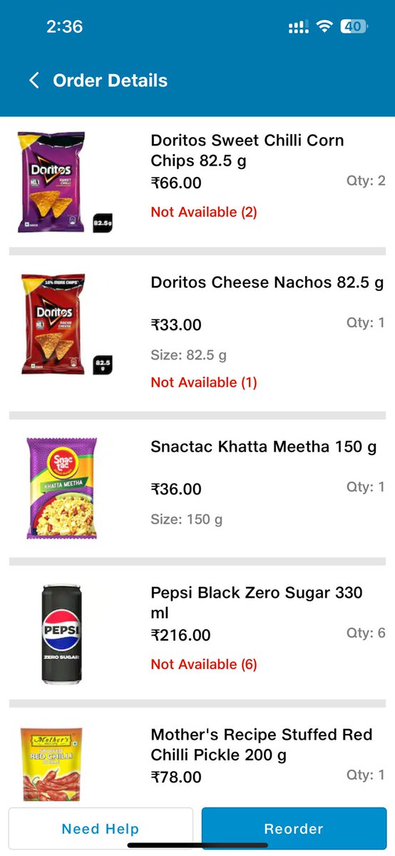 mayukh2107's tweet photo. @JioMart_Support You mean to say that none of the items ordered is available in stock? If so, then why is that not updated? For almost every order atleast 20% products are marked not in stock. If you cant deliver then wind up completely. https://t.co/11qgFDzvED