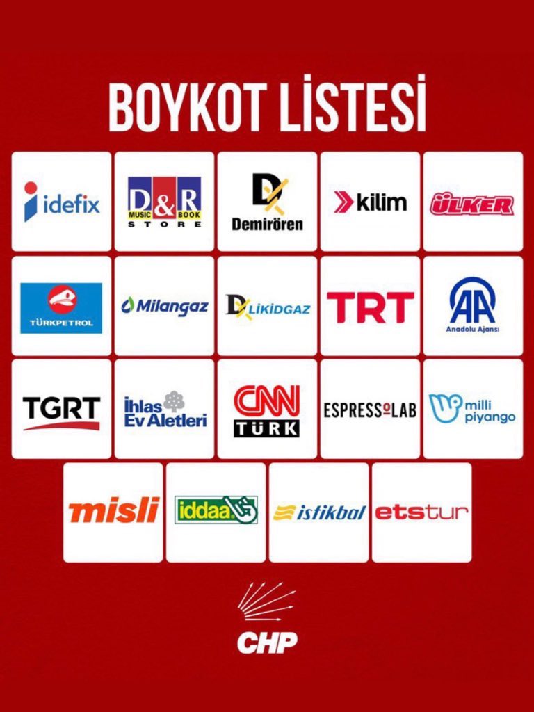 Bu arada hatırlatmakta fayda var.

#BoykotaDevamEdiyoruz