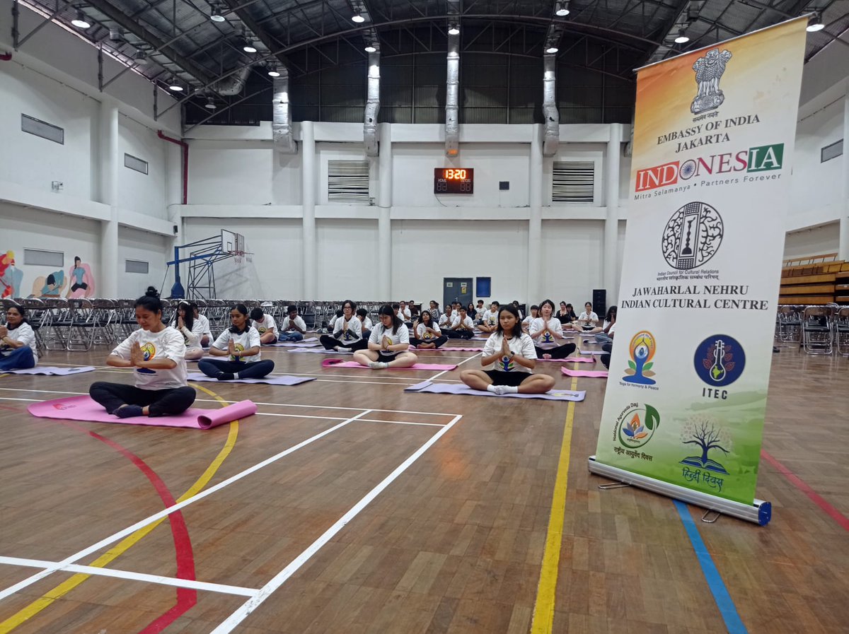 Embassy of India, Jakarta organized the International Day of Yoga 2025 – 50 Days to IDY at GMIS Jakarta on 02 May 2025.

Shri Lalthanglien Ruolngul, Attache (Press &amp; Info) Embassy of India, Jakarta, presided over the event and extended warm greetings to all the young Yogis.