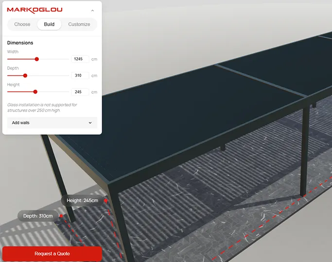 cid_graphics's tweet photo. π οΈ 3D Pergola Configurator for Markoglou
Built with Three.js, this interactive tool lets users customize pergolas in real time.
Visit Project: https://t.co/SJyYYdXxTu
π https://t.co/v1Qk7BSkOg
βοΈ info@cidgraphics.co
#3DConfigurator #WebDevelopment #ThreeJS #CIDGraphics https://t.co/aogHly20sw