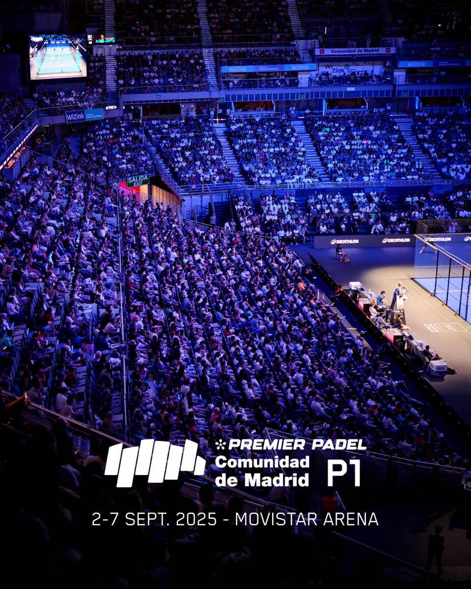 Comunidad de Madrid Premier Padel P1. 𝐓𝐢𝐞𝐧𝐞𝐬 𝐪𝐮𝐞 𝐯𝐢𝐯𝐢𝐫𝐥𝐨 🙌🏼

Compra tu entrada: tickets.oneboxtds.com/madridpremierp…

#MadridPremierPadel #PremierPadel #PadelFIP