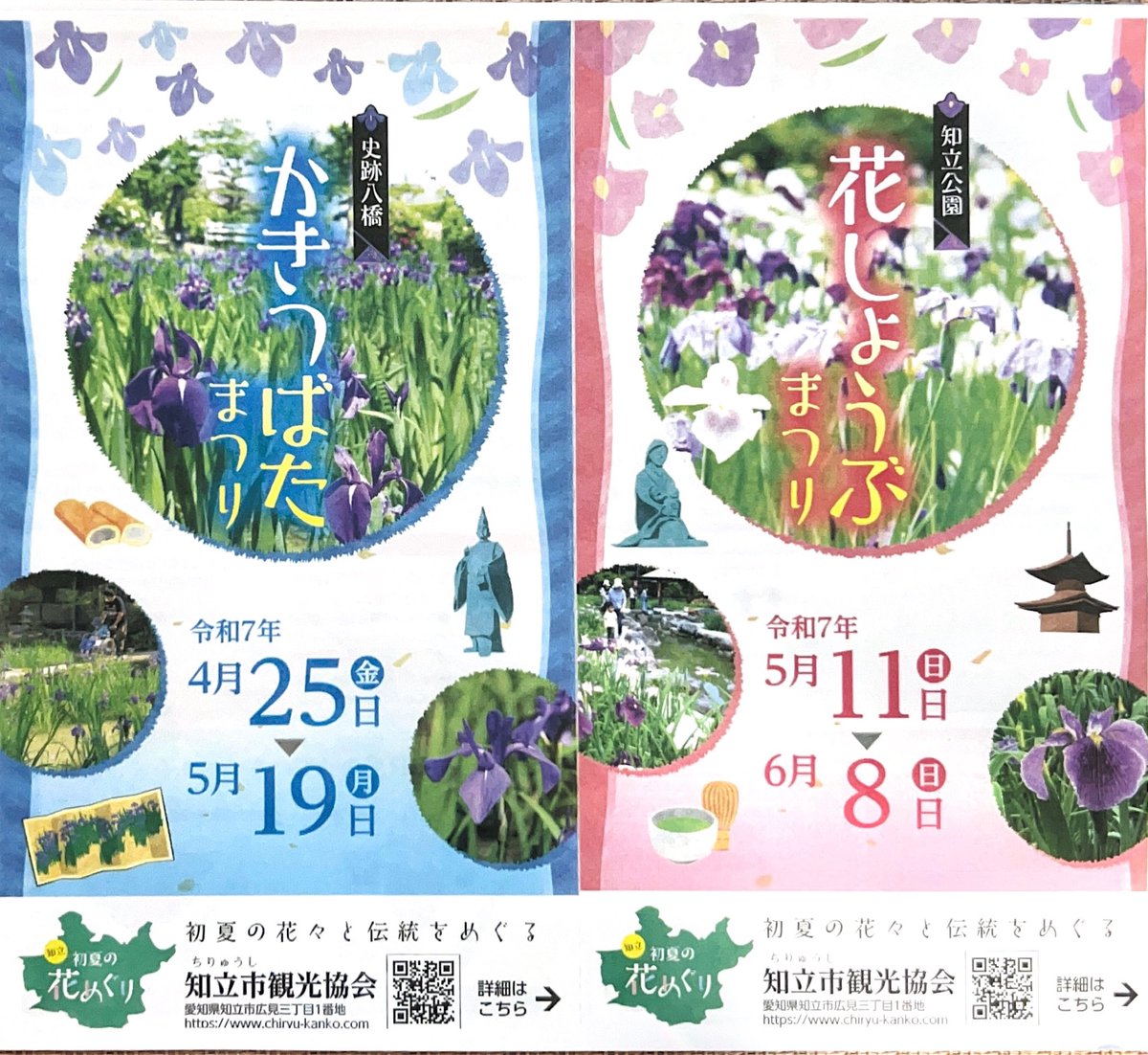 #知立神社 とその周辺は
#伊勢物語 で有名な
#かきつばた が見ごろ
#東海道五十三次  や
#ゴールデンウィーク 散歩に
いかがですか♡