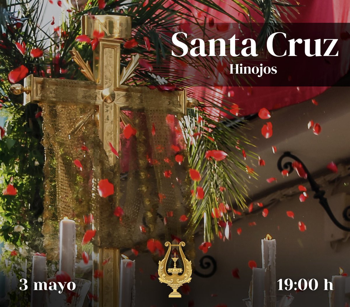 𝐏𝐑𝐎𝐂𝐄𝐒𝐈𝐎́𝐍 𝐃𝐄 𝐋𝐀 𝐒𝐀𝐍𝐓𝐀 𝐂𝐑𝐔𝐙

 📍 Hinojos 
 🗓️ Sábado 3 de mayo
 🕒 19:00 h

#filarmonicadepilas #musico #sevilla #cruzdemayo #hinojos #cofrade