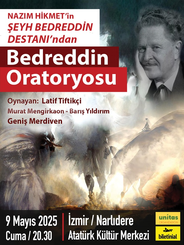 📓Şeyh Bedreddin Destanı'nı konu alan farklı besteleri <a href="/mmengirkaon/">murat mengirkaon</a> ile yazdığımız oratoryoyla birlikte ele aldığım uzunca yazının ikinci bölümü <a href="/SanatveHayat15/">Sanat ve Hayat Dergi</a>'ın son sayısında çıktı.
🎙️Bedreddin Oratoryosu'nu Bayraklı'nın ardından 9 Mayıs Cuma günü Narlıdere'de sergileyeceğiz.