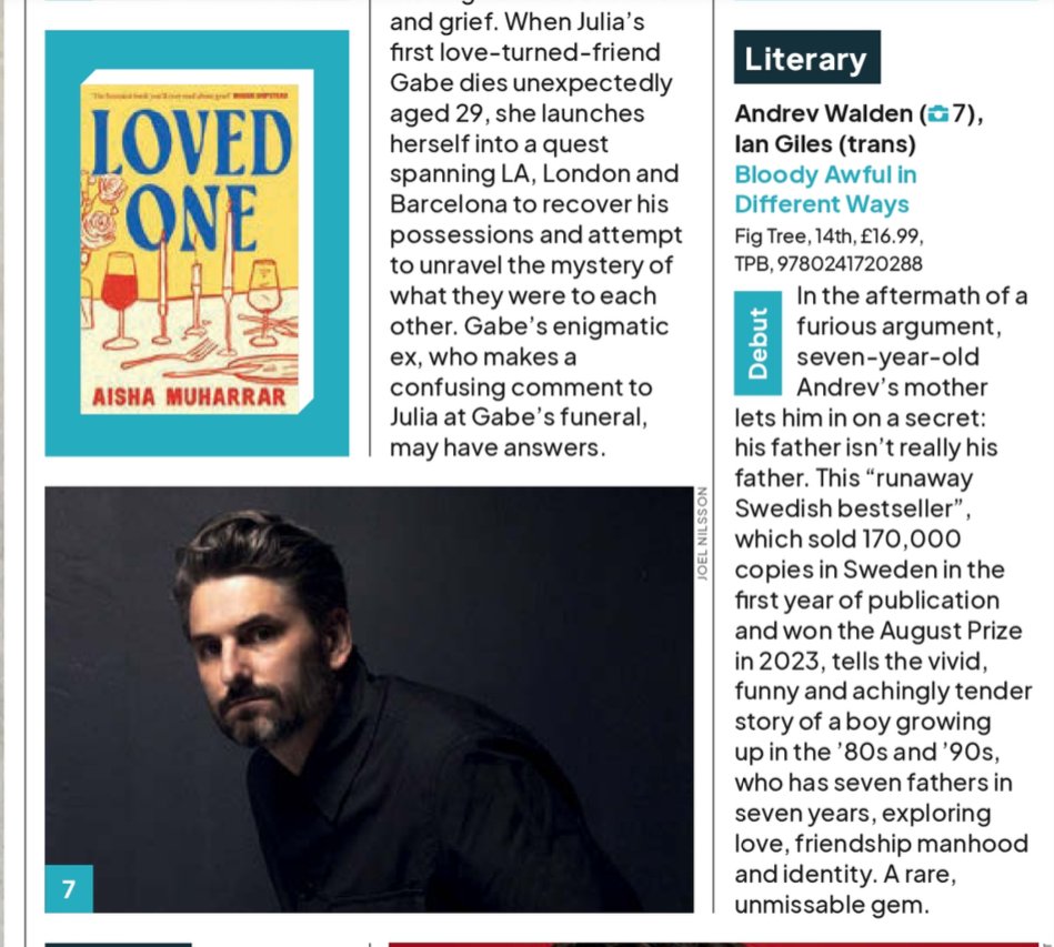 'A rare, unmissable gem'

Over the moon to see Andrev Walden's #BloodyAwfulInDifferentWays picked as one of The Bookseller's 10 Titles Not to Miss in August!