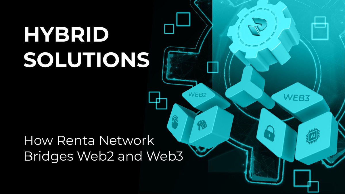 MaryamAbdu46808's tweet image. 1/ Hybrid Solutions: How Renta Network Bridges Web2 &amp;amp; Web3
2025 is the year hybrid models go mainstream — and Renta Network is leading the charge.

We’re combining the power of blockchain, AI, and Web2 simplicity to build the future of renting.

🧵

#Web2toWeb3 #HybridSolutions