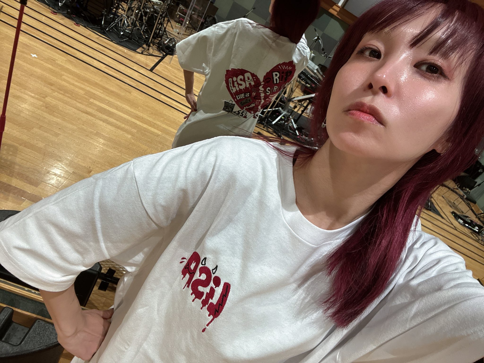 LiSA サイン入りCD Tシャツ タオル カードセット bounceshop_ts0818-4