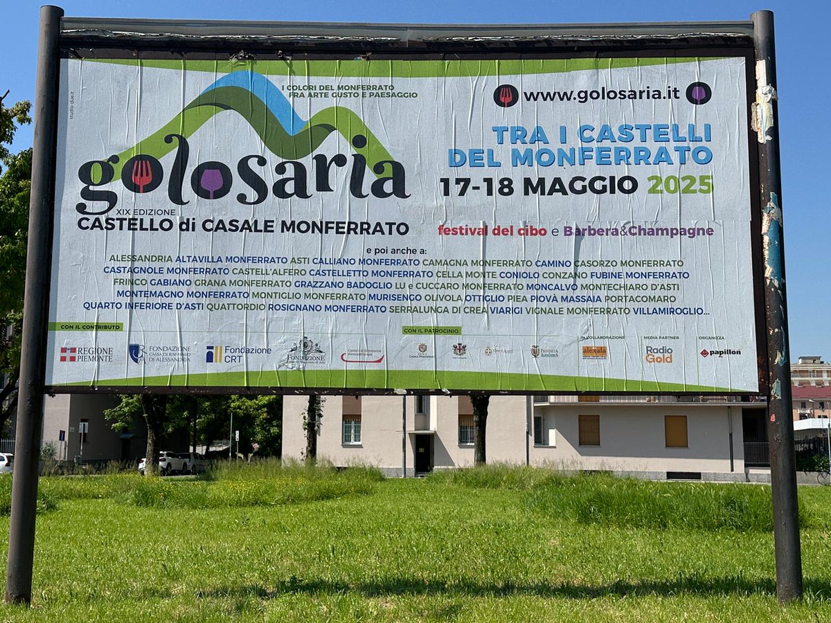 Fate un giro su golosaria.it, il prossimo 17-18 maggio c'è un evento che coinvolge 37 paesi del Monferrato. E' Golosaria fra i castelli. Vi aspetto davvero in tanti!!!