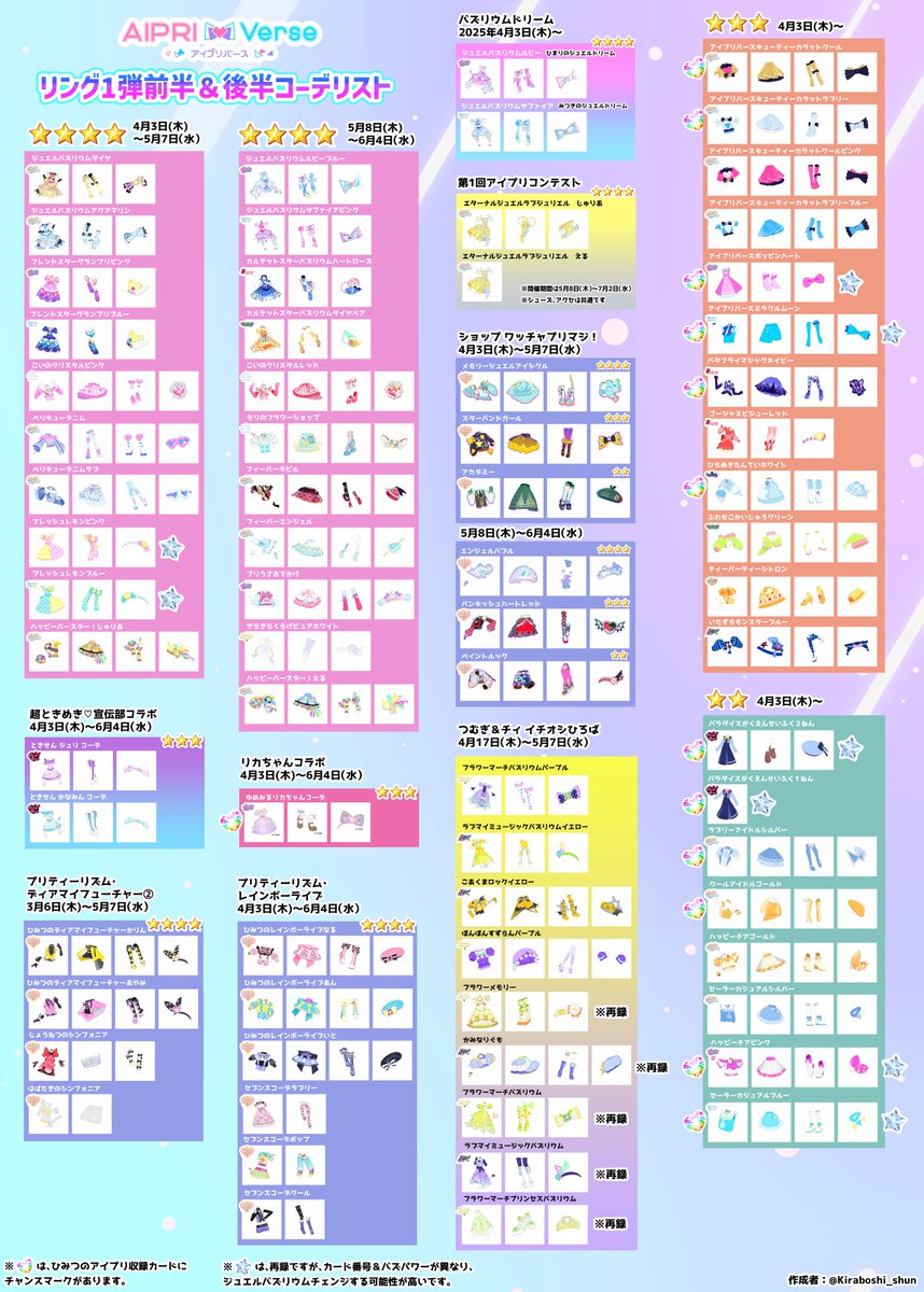 5/22（木）から始まる「カルテットスター イチオシひろば」のコーデを