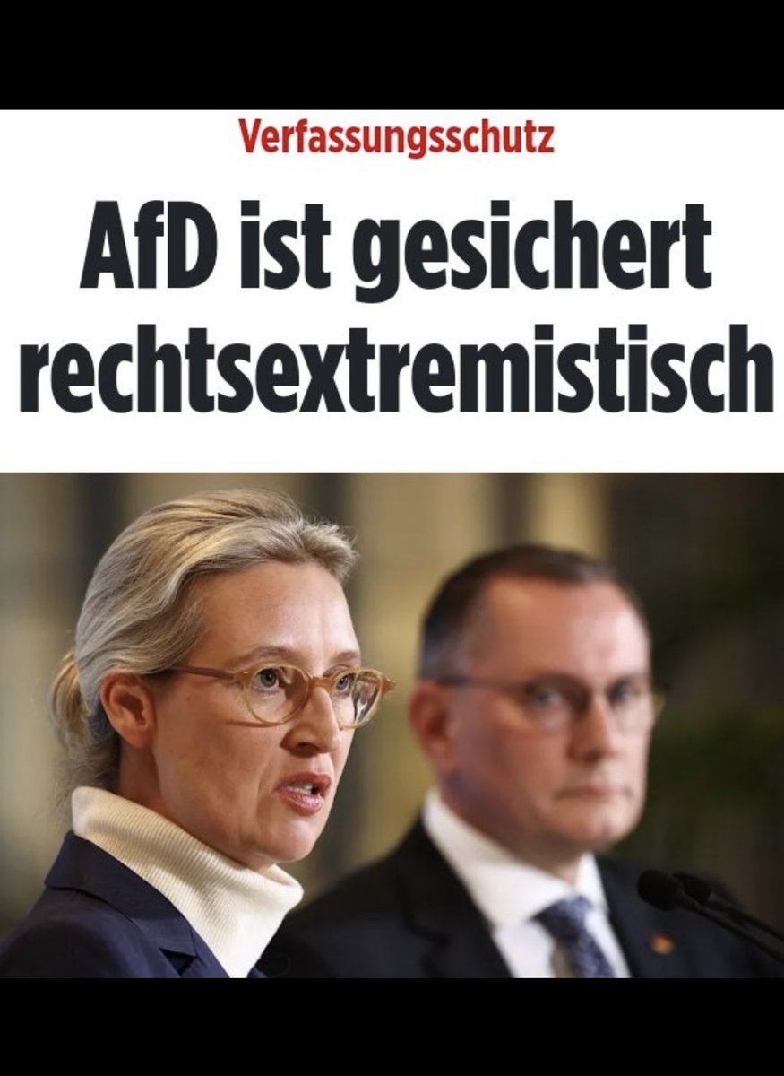 A.Widmann-Mauz (@awidmannmauz) on Twitter photo Diese Partei ist eine Gefahr für unsere freiheitl.-demokrat. Grundordnung! Ihre Einordnung darf nicht folgenlos bleiben. Keine Sonderbehandlung im Verh. zu and. rechtsextrem. Vereinigungen, keine „Normalität“ im parl. Umgang, sond. Überprüfung der #noafd beim BVerfG! <a href="/CDU/">CDU Deutschlands</a> Diese Partei ist eine Gefahr für unsere freiheitl.-demokrat. Grundordnung! Ihre Einordnung darf nicht folgenlos bleiben. Keine Sonderbehandlung im Verh. zu and. rechtsextrem. Vereinigungen, keine „Normalität“ im parl. Umgang, sond. Überprüfung der #noafd beim BVerfG! <a href="/CDU/">CDU Deutschlands</a>