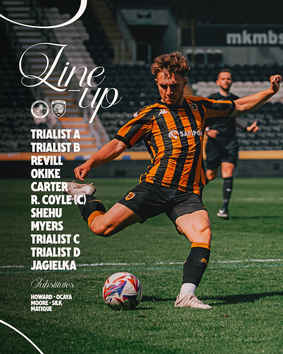 📝 The Under-21s make three changes to their starting XI as they face Millwall at The Den in our final #U21PDL game of the season!

🏴󠁧󠁢󠁷󠁬󠁳󠁿 Zac Jagielka starts
💪 Calvin Okike features
©️ Rocco Coyle captains the side

🐯 #hcafc #hcafcU21