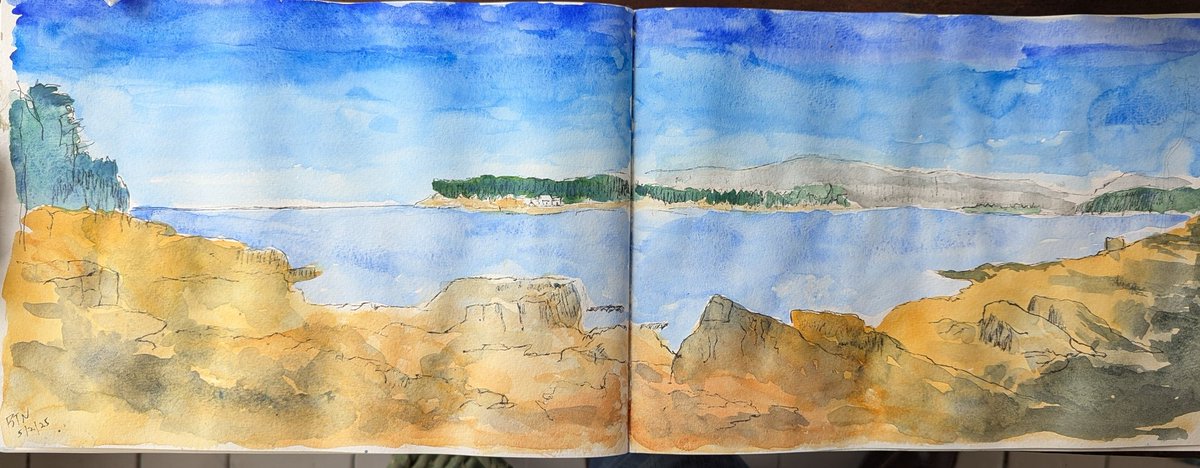 Schoodic Peninsula, Maine #watercolor #watercolour