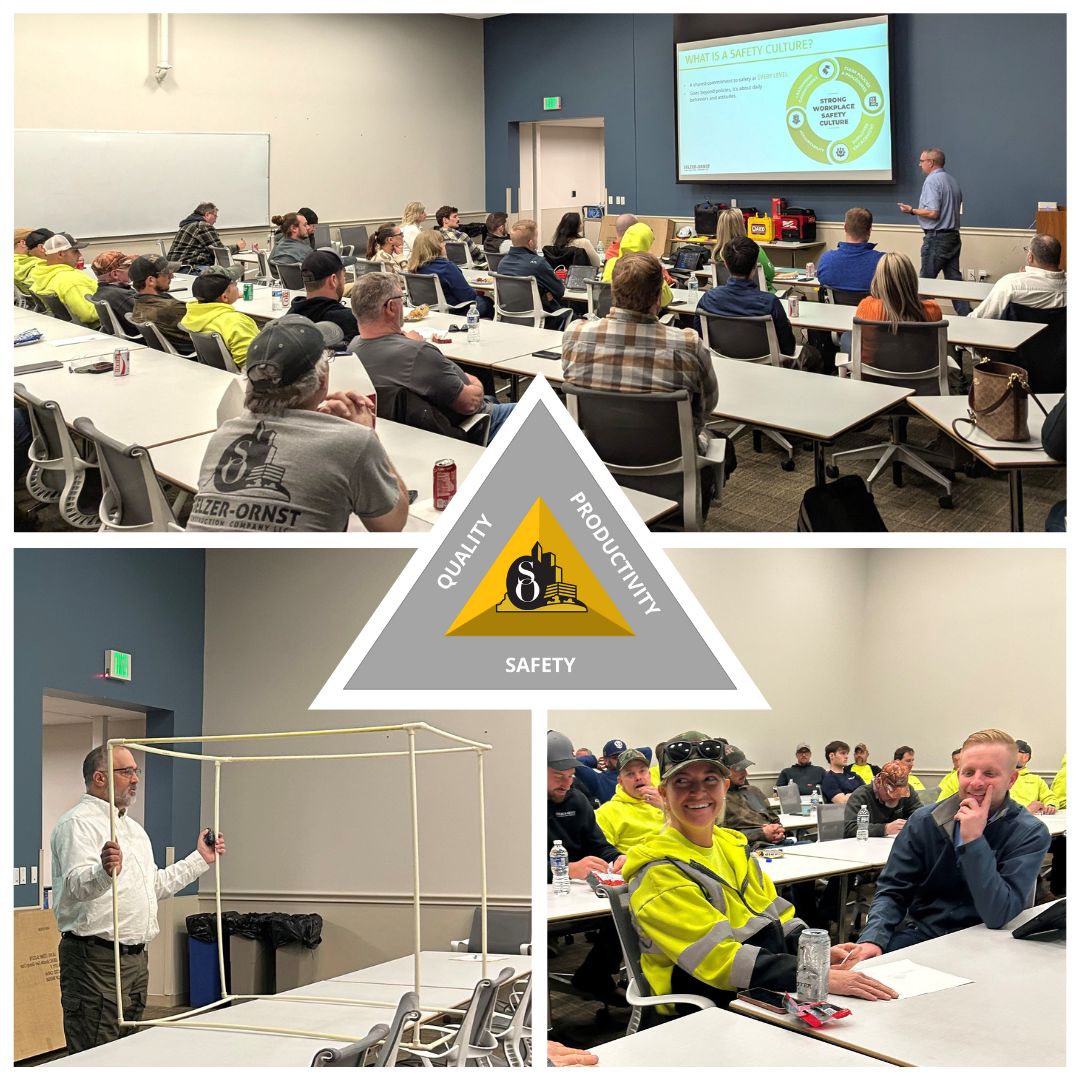 SelzerOrnst's tweet photo. Kicking off #ConstructionSafetyWeek with our annual Spring Safety Training! 💪

Huge thanks to our Safety Committee &amp; speakers for leading the charge. Safety isn’t just a week—it’s how we operate every day.

#SafetyFirst #TeamSelzerOrnst #WeLove2Build https://t.co/c6k3rImPq9