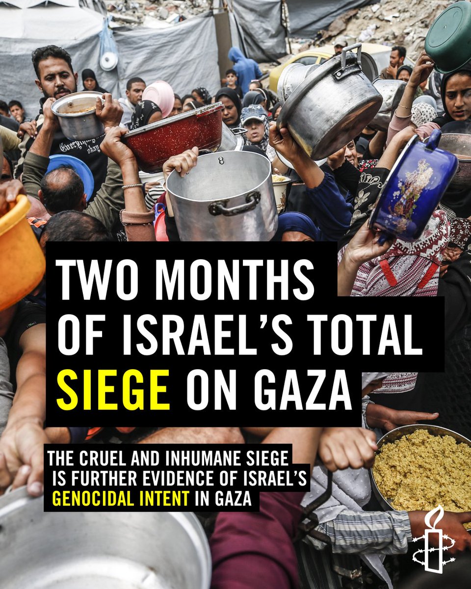 Today marks two months since Israel reimposed a ban on the entry of all humanitarian aid and commercial goods to the occupied Gaza including items indispensable to the survival of civilians in a clear and calculated effort to collectively punish the civilian population and to