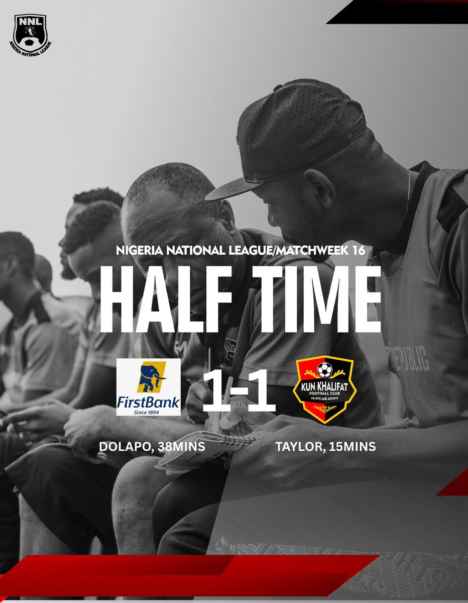 khalifatfc's tweet image. Halftime in LAGOS📍
#NNL25 MD16
#theprideofimo | #wearekunkhalifatfc