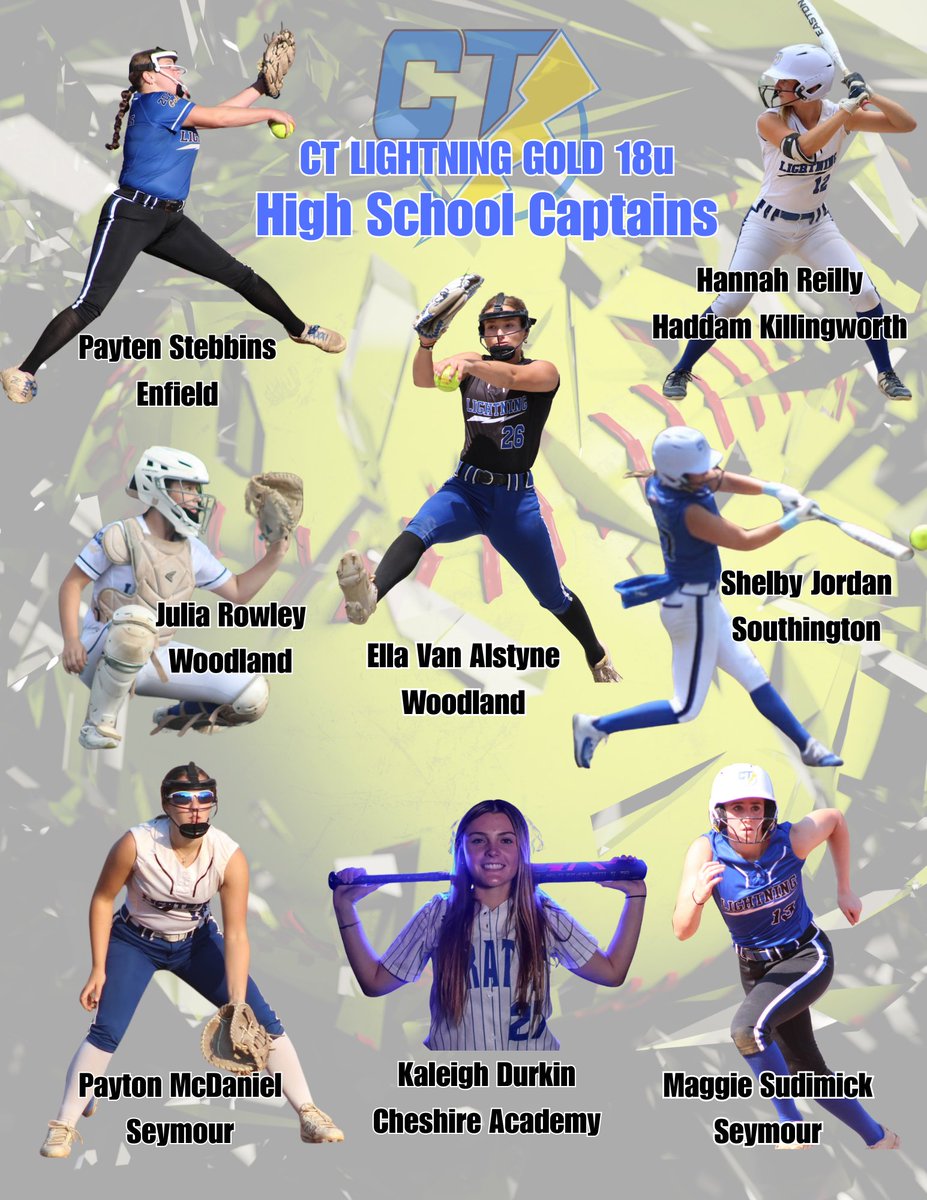 Congratulations to all our captains of their high school teams!!! ⚡️🥎
